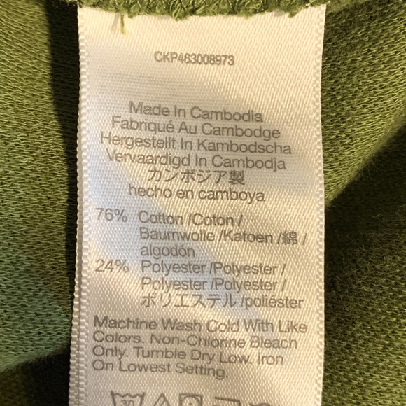 Madewell Green Top with Tie Accent at waist. Size Medium. - Picture 3 of 5